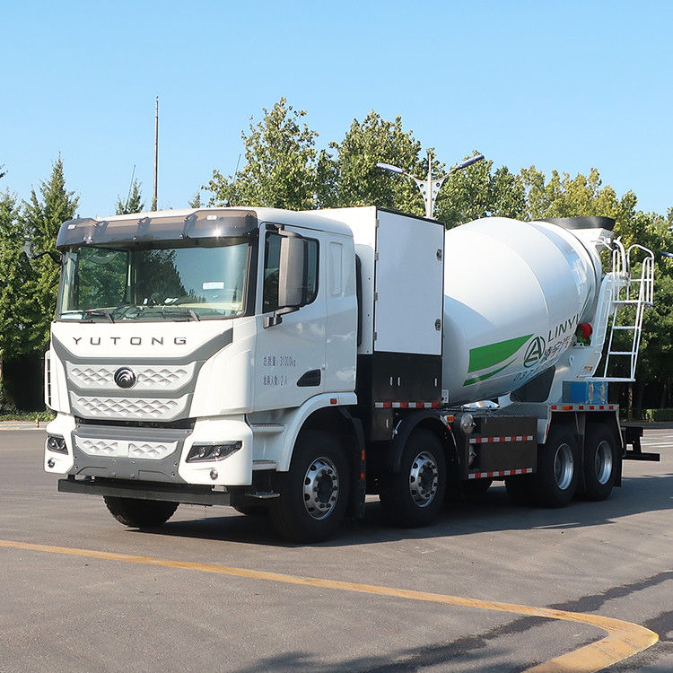 380kw CIMC LINYU 10 m3 Ηλεκτρικό 8x4 αυτοφόρτωμα κινητό φορτηγό μικτήρα σκυροδέματος για ανάμειξη