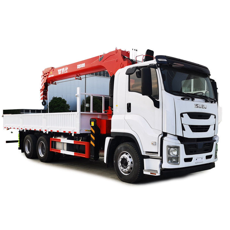 Ισουζού 12 τόνων 16 τόνων Pickup Truck Mounted Crane με Telescoping Boom 19.5M Span 6*4