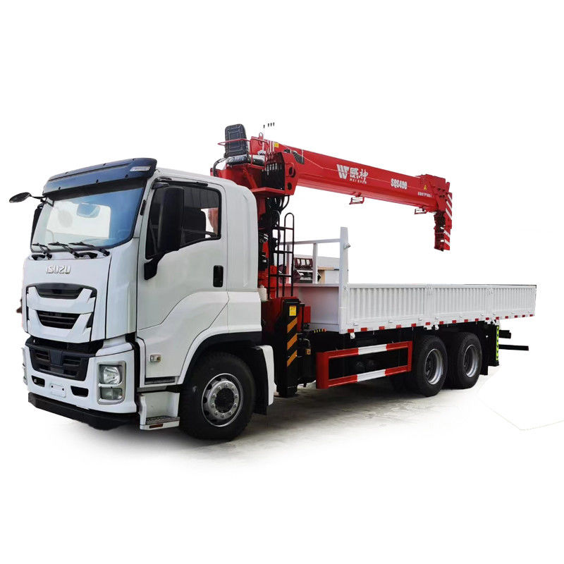 Ισουζού 12 τόνων 16 τόνων Pickup Truck Mounted Crane με Telescoping Boom 19.5M Span 6*4