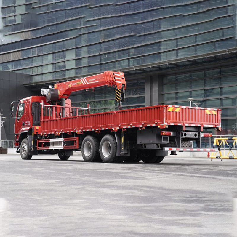 Υδραυλική έλξη Στερεόστρωτος γερανό 8 τόνων 10 ελαστικών γερανό φορτηγό με δίσκο