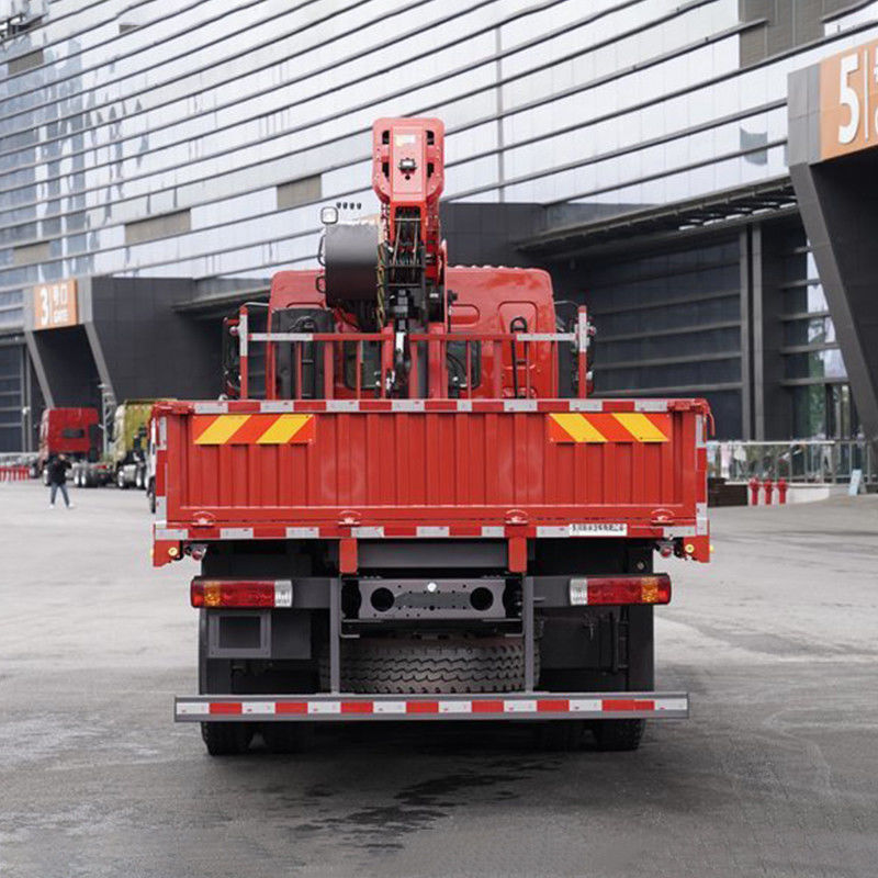 Υδραυλική έλξη Στερεόστρωτος γερανό 8 τόνων 10 ελαστικών γερανό φορτηγό με δίσκο