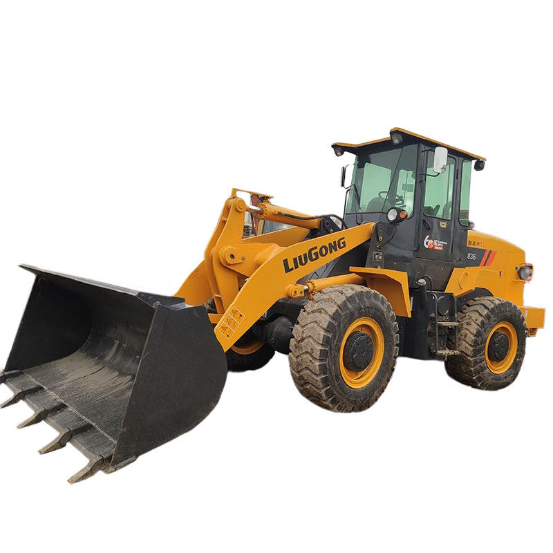 8000kg LIUGONG 836 Cat Front End Loader Μηχανήματα Χρησιμοποιούμενα φορτιστήρια για τον κινητήρα φορτιστή τροχών