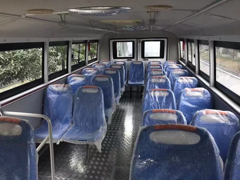 30 θέσεις 4X4 4WD Μεσαίου μεγέθους λεωφορείο διπλού κυκλώματος πλήρες φρένο αέρα και A / C Dongfeng EQ6750ZT