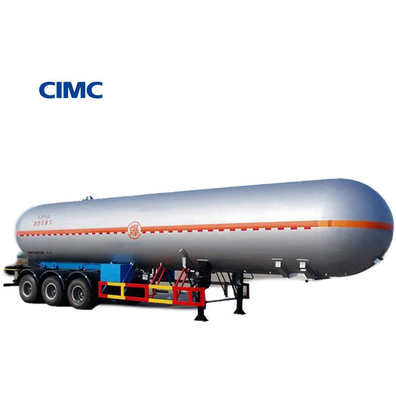 Συνολικό βάρος Περίπου 34000kg CIMC LINYU Τανκέρ LPG Semi Trailers για την μεταφορά φυσικού αερίου