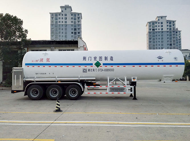 Συνολικό βάρος Περίπου 34000kg CIMC LINYU Τανκέρ LPG Semi Trailers για την μεταφορά φυσικού αερίου