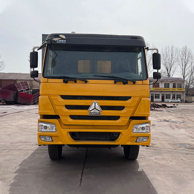 Αριστερό τιμόνι 371HP HOWO 6*4 Χρησιμοποιούμενο φορτηγό απορριμμάτων για την αγορά μεταφορών μηχανικών