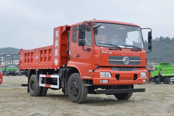 240HP Dongfeng Dump Truck 4x2 αριστερό χειριστήριο 2 επιβάτες τέλεια για κατασκευή