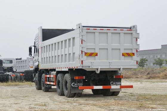 Κατασκευή 8x4 Dongfeng Dump Truck Euro 3 Πρότυπο εκπομπών 11775*2550*3600mm Διαστάσεις