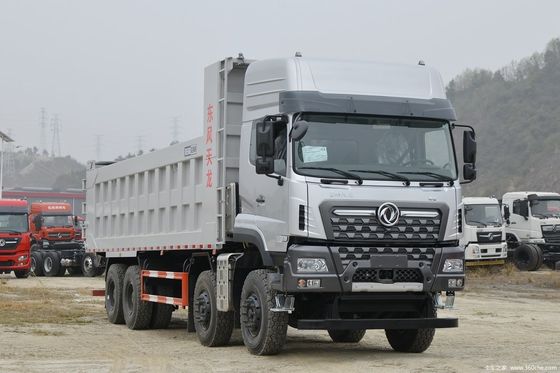 Κατασκευή 8x4 Dongfeng Dump Truck Euro 3 Πρότυπο εκπομπών 11775*2550*3600mm Διαστάσεις