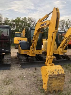 5 τόνων Χρησιμοποιούμενος εξορυκτής PC55 Komatsu σε καλή κατάσταση και με άλλη υδραυλική βαλβίδα