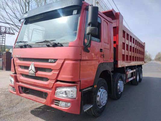 1 Αριθμός αντιστροφής Sinotruck Howo Ανακαινισμένο Χρησιμοποιούμενο 8x4 Τροχαίο Τριπέρ Τροχαία απορριμμάτων