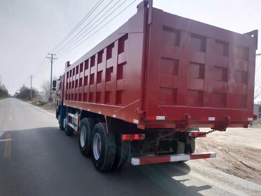 1 Αριθμός αντιστροφής Sinotruck Howo Ανακαινισμένο Χρησιμοποιούμενο 8x4 Τροχαίο Τριπέρ Τροχαία απορριμμάτων