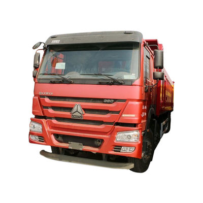 2 Αντίστροφη μετατόπιση HOWO 380 ίππους 8x4 φορτηγό τροχού 40 τόνων 12 τροχών φορτηγό απορρίψεων