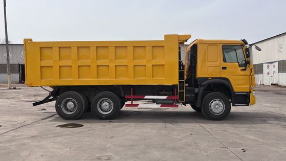 Howo 6x4 40 τόνων 45 τόνων Κίτρινο φορτηγό απορριμμάτων για βαριά κατασκευαστικά έργα