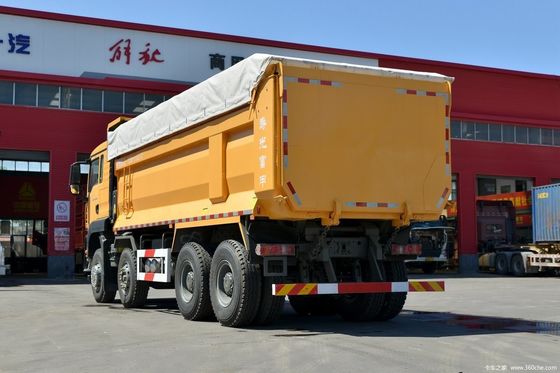 Τομέας βαρέων φορτηγών Sinotruk 371hp Χρησιμοποιούμενο φορτηγό απορριμμάτων 8*4 φορτηγό τύπας για όφελος